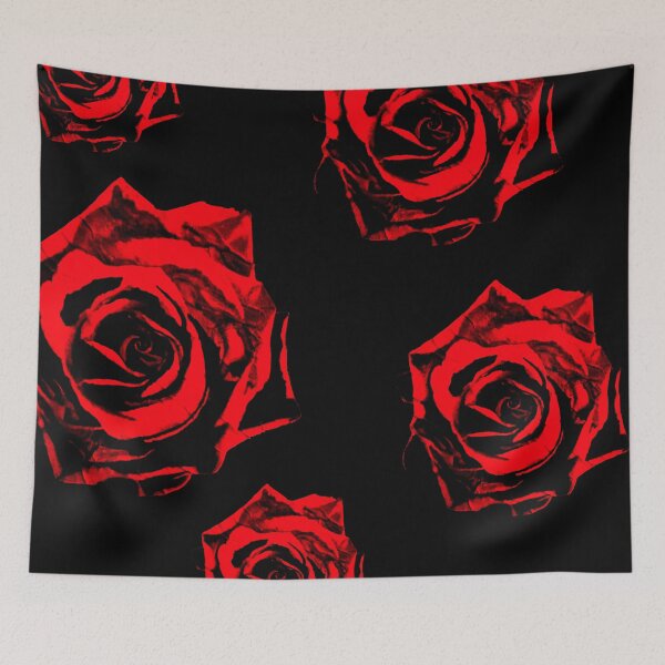 Item preview, Rose Pattern (acrylic/digital painting) designed and sold by DoggoTankDesign.