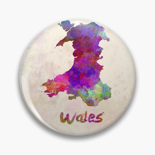 Item preview, Wales watercolor map designed and sold by paulrommer.