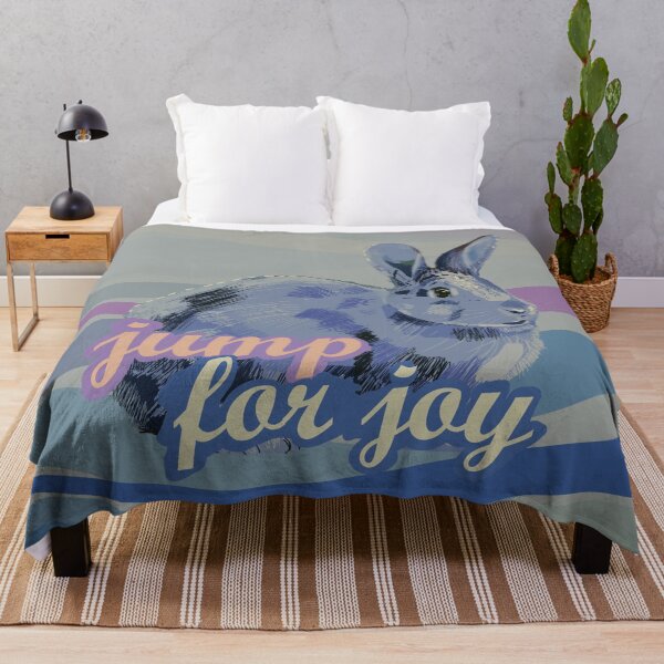Item preview, Blue rabbit, jump for joy designed and sold by korasi.