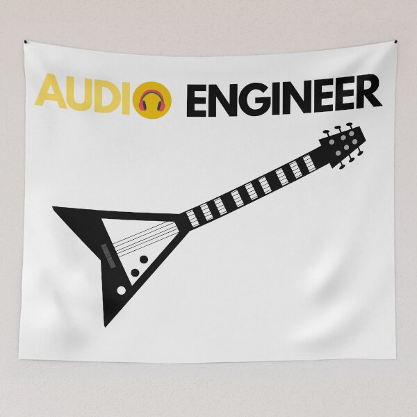 Item preview, Audio Technician Engineer Cool Electric Guitar  designed and sold by OneTimeEngineer.