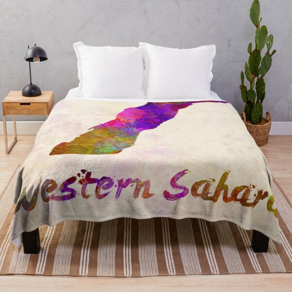 Item preview, Western sahara watercolor map designed and sold by paulrommer.