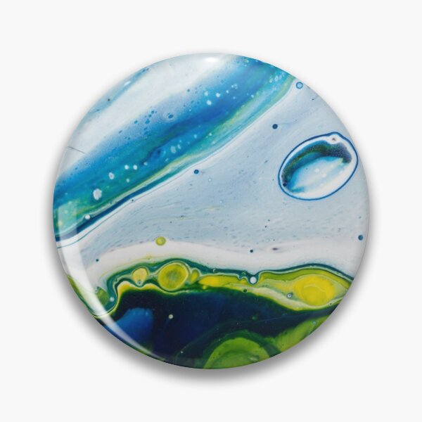 Item preview, Abstract oil drop blue pastel Abstract art- Nature's colors- bestseller designed and sold by August-E.