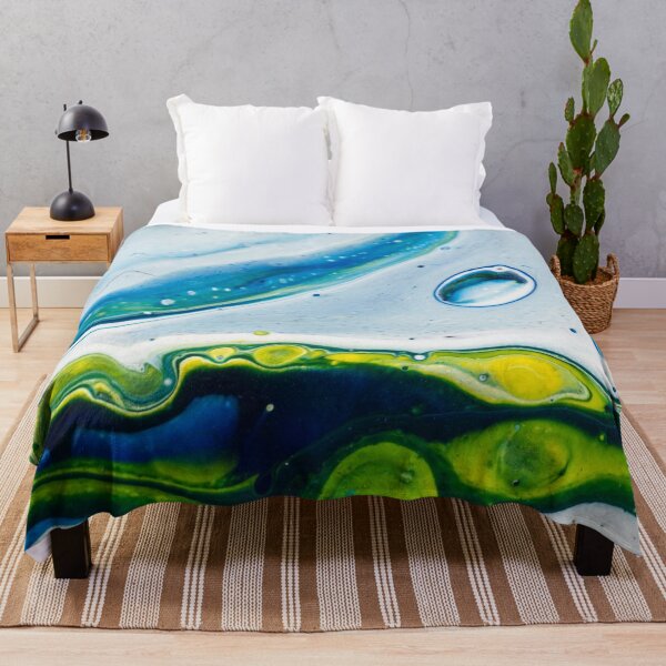 Item preview, Abstract oil drop blue pastel Abstract art- Nature's colors- bestseller designed and sold by August-E.