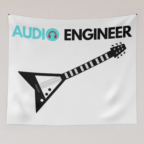 Item preview, Audio Technician and engineer Cool Electric Guitar  designed and sold by OneTimeEngineer.