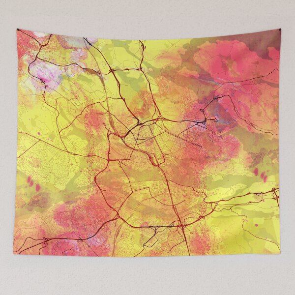 Item preview, Stockholm Sweden Street Map Magma Eruption designed and sold by IvonDesign.