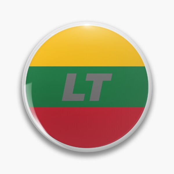 Item preview, Lithuania | Round Flag With Country Code designed and sold by CarlosAlberto.