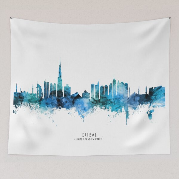 Artikelvorschau, Dubai Skyline entworfen und verkauft von ArtPrints.