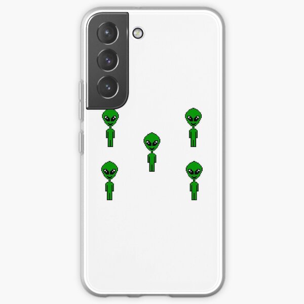 Pixel Aliens (no background) Samsung Galaxy Soft Case