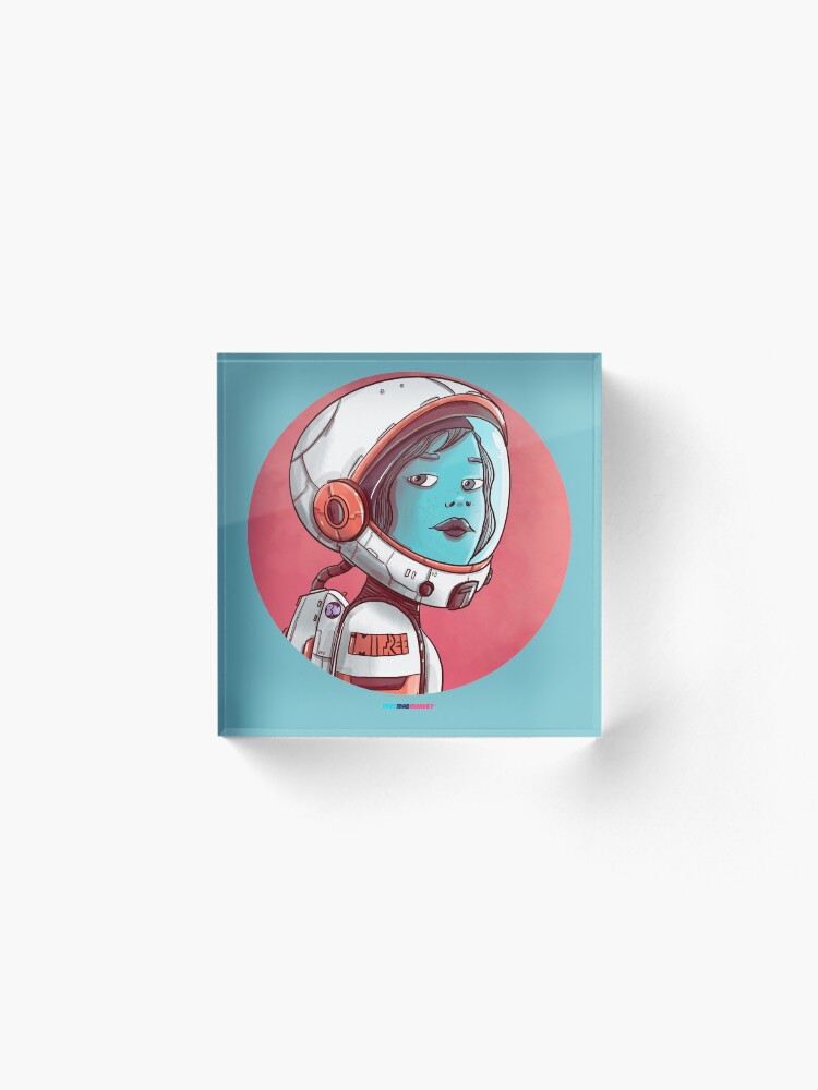 Vista alternativa de Bloque acrílico Space Girl by Fran Ferriz