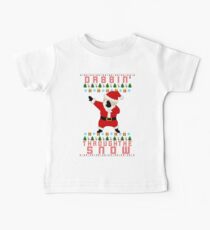 Weihnachtsmann tupfen Baby T-Shirt