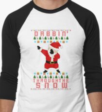 Dabbing Santa Men's Baseball ¾ T-Shirt