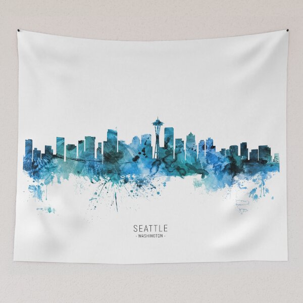 Item preview, Seattle Washington Skyline designed and sold by ArtPrints.