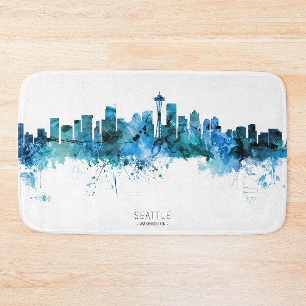 Aperçu de l'œuvre Seattle Washington Skyline créée et vendue par ArtPrints.