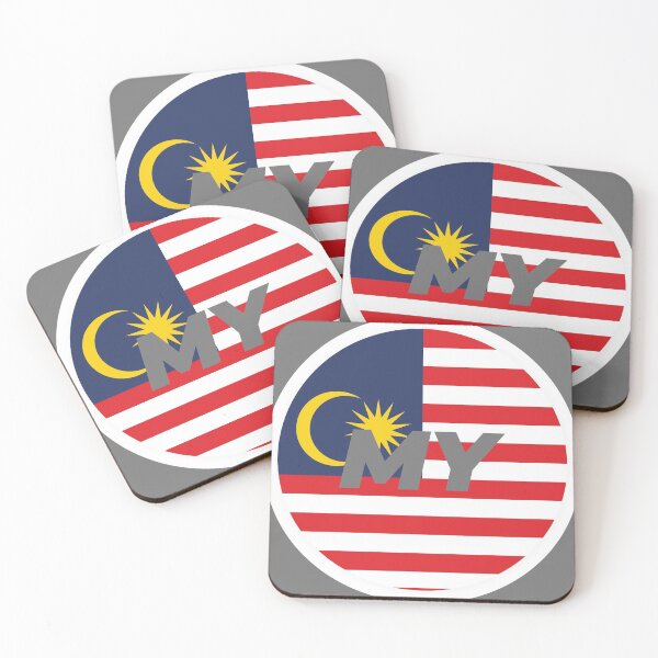 Item preview, Malaysia | Round Flag With Country Code designed and sold by CarlosAlberto.