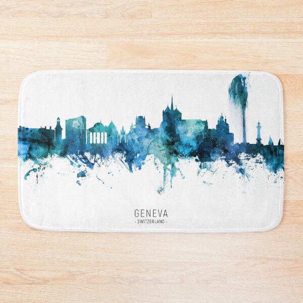 Item preview, Geneva Switzerland Skyline designed and sold by ArtPrints.