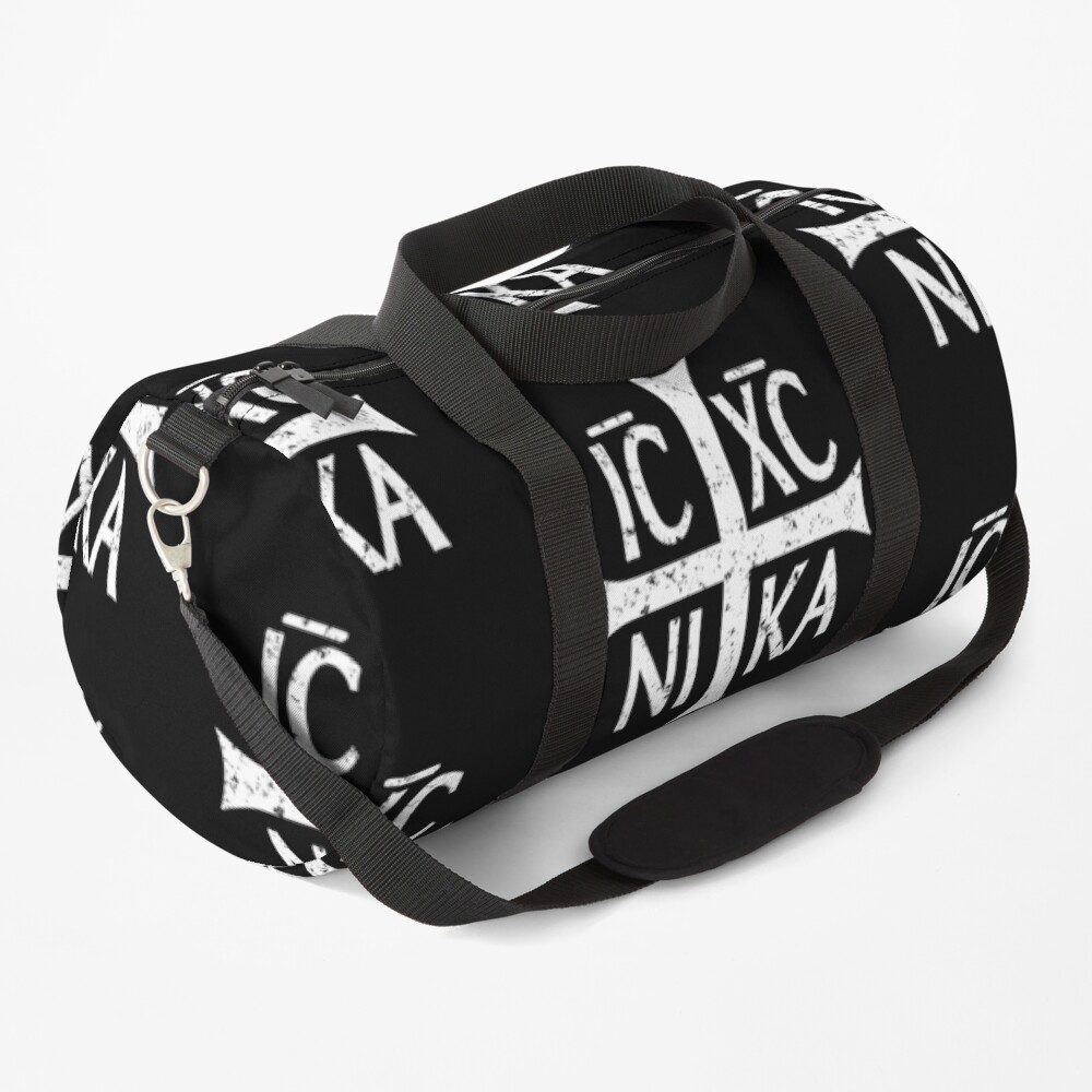 Christogram IC XC NIKA Jesus Christ is winner Duffle Bag