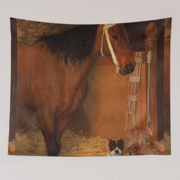 Item preview, Horse and dog in stable Edgar Degas designed and sold by Vintage Designs +.
