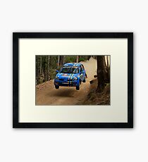 Airtime For Guy Tyler - FIA Australian Rally Championship 13.09.2013 Framed Print