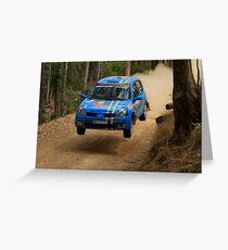 Airtime For Guy Tyler - FIA Australian Rally Championship 13.09.2013 Greeting Card