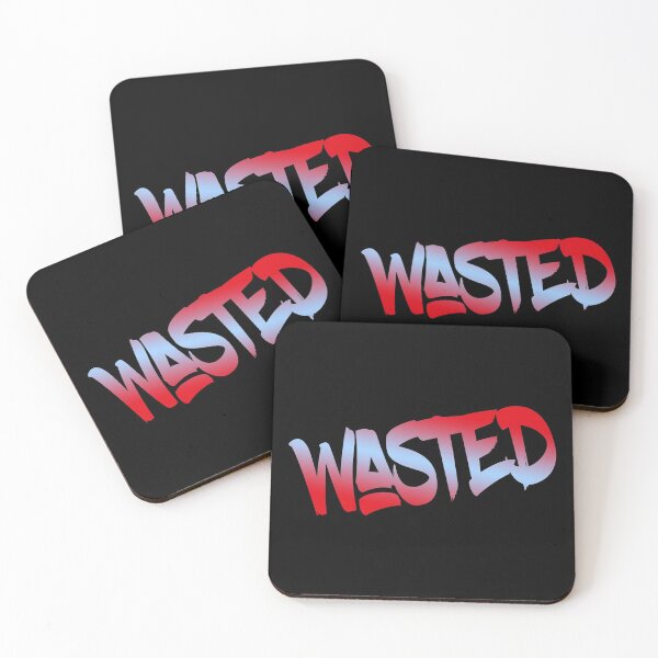 Item preview, Wasted (Red Blue Urban Look) designed and sold by SassyClassyMe.
