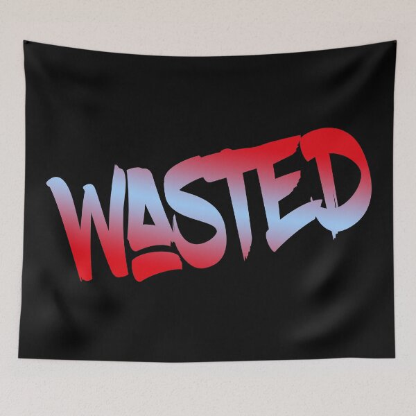 Item preview, Wasted (Red Blue Urban Look) designed and sold by SassyClassyMe.