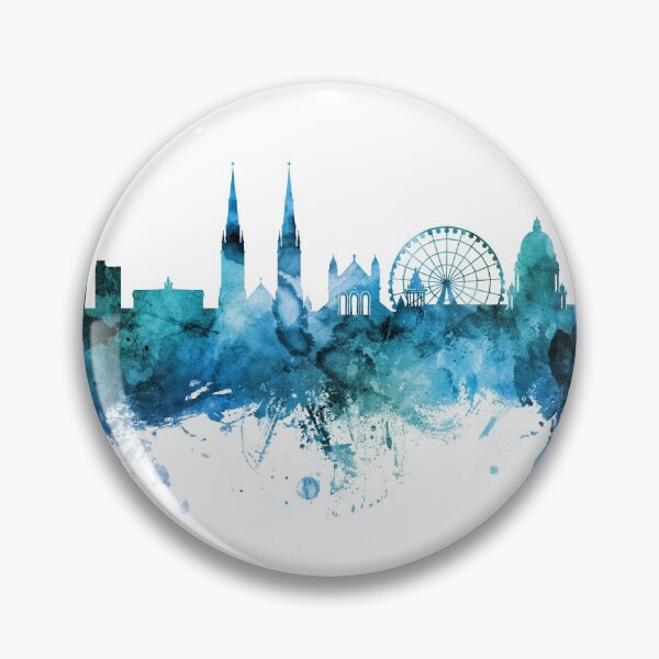 Item preview, Belfast Northern Ireland Skyline designed and sold by ArtPrints.
