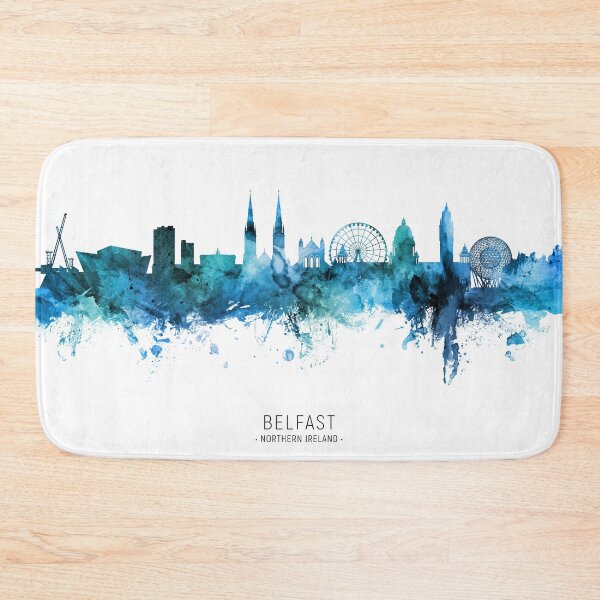 Item preview, Belfast Northern Ireland Skyline designed and sold by ArtPrints.