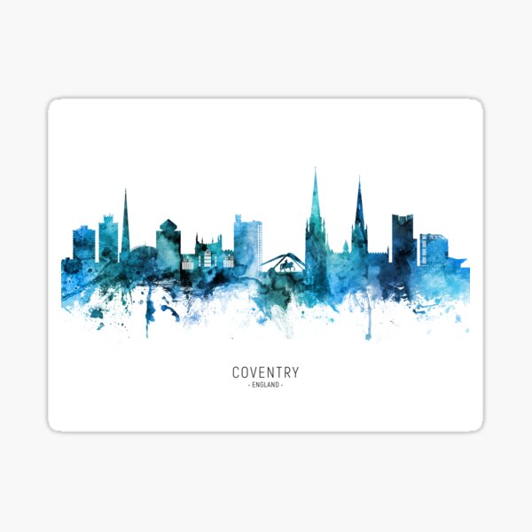 Item preview, Coventry England Skyline designed and sold by ArtPrints.