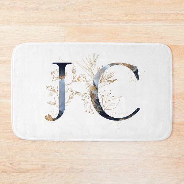 Item preview, Floral Initials JC, Monogram Gifts designed and sold by PinkLotusArt.