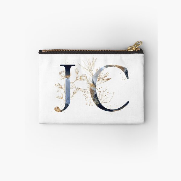 Item preview, Floral Initials JC, Monogram Gifts designed and sold by PinkLotusArt.