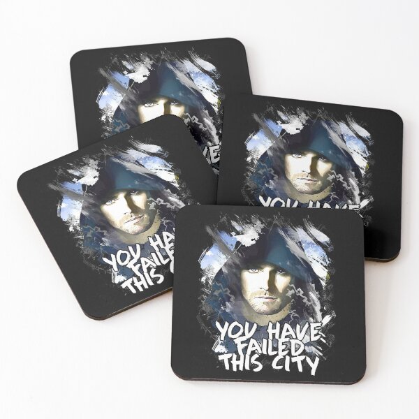 Item preview, ✪  You Have Failed This City ✪ Superhero Fan Art Abstract Portrait ✪ Vigilante Face Mask designed and sold by Naumovski.