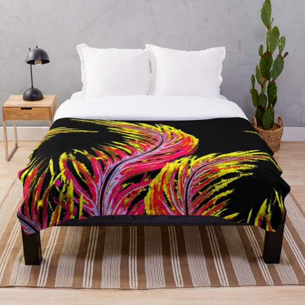 Phoenix Feathers Throw Blanket