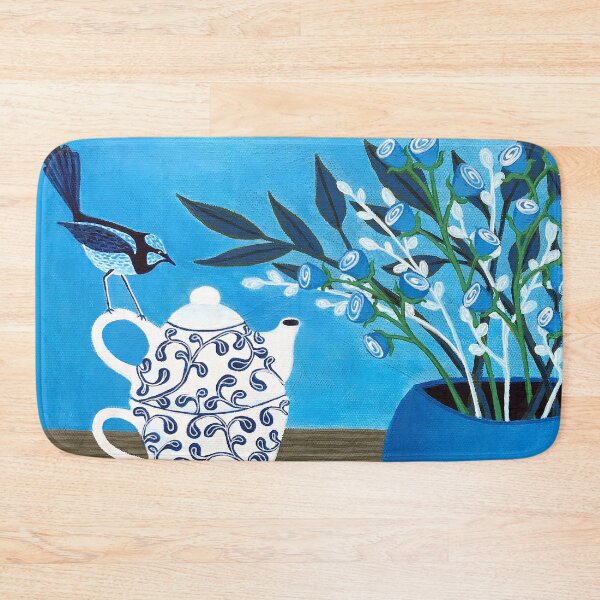 Item preview, Tea Time With The Blue Wren designed and sold by Lisafrancesjudd.