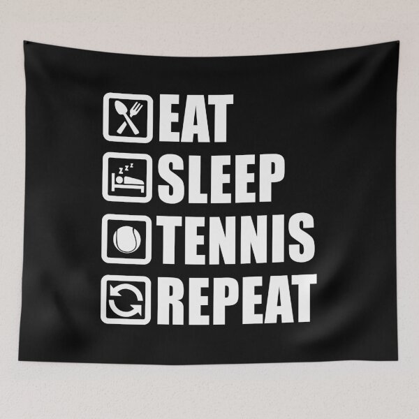 Item preview, Eat Sleep Tennis Repeat - Sports Athlete Gift designed and sold by biNutz.