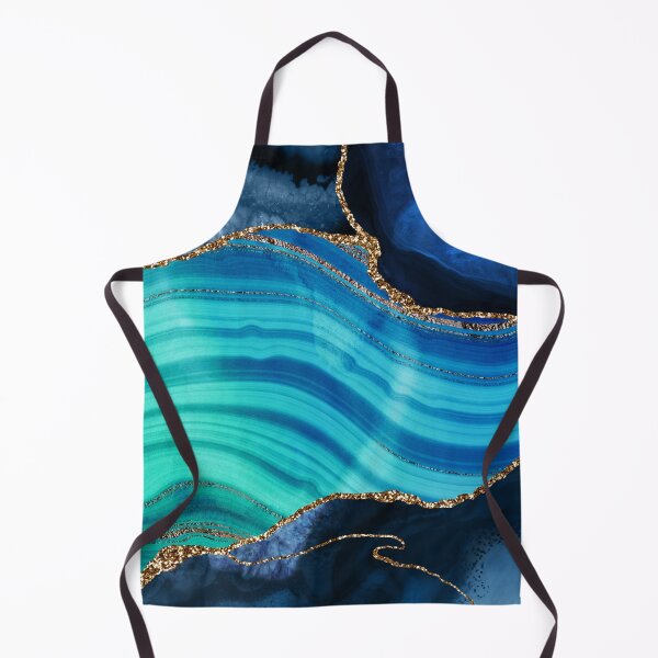 Item preview, Blue Ocean And Gold Mermaid Faux Marble designed and sold by MysticMarble.