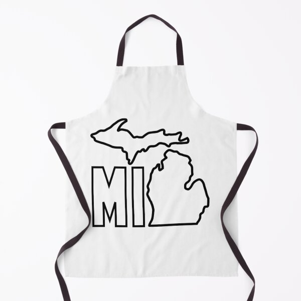 Item preview, Michigan MI Outline Black Line designed and sold by TaoJones42.