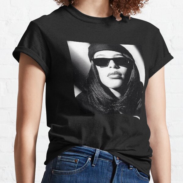 Aaliyah Black and White Classic T-Shirt