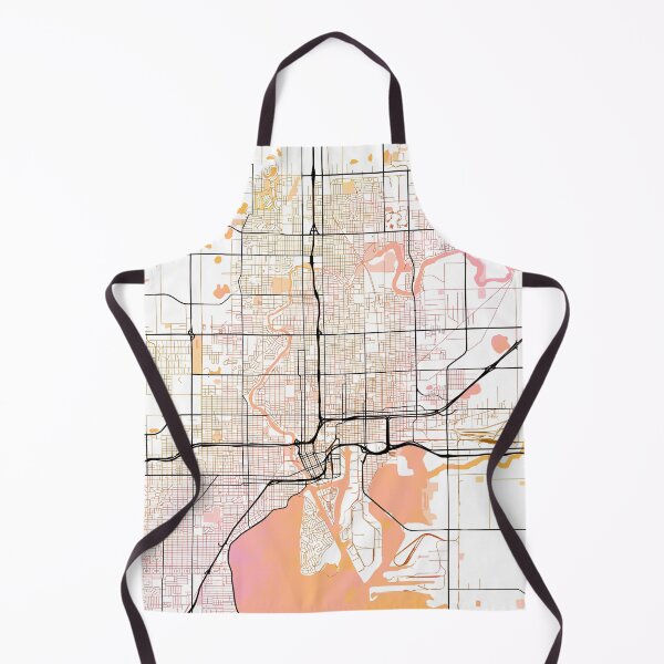 Aperçu de l'œuvre Couleur de la carte des rues de Tampa en Floride créée et vendue par IvonDesign.