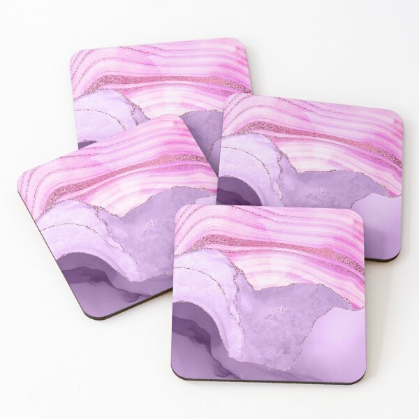Item preview, Purple Mermaid Glamour Glitter Faux Marble  designed and sold by MysticMarble.