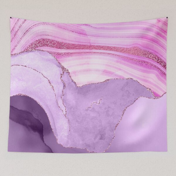 Item preview, Purple Mermaid Glamour Glitter Faux Marble  designed and sold by MysticMarble.
