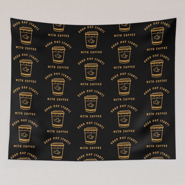 Item preview, Good Day Starts With Coffee designed and sold by BlueCloverTrend.