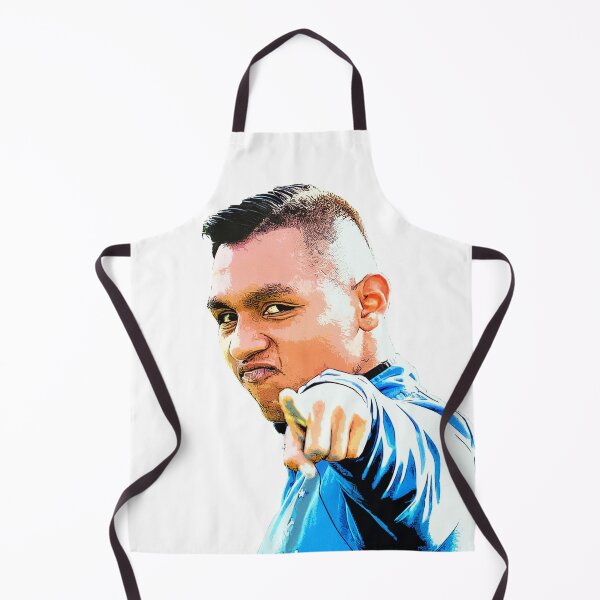 Aperçu de l'œuvre Alfredo Morelos, joueur des Glasgow Rangers créée et vendue par trueblueapparel.