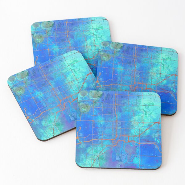Item preview, Tampa Florida Street Map Blue Lagoon designed and sold by IvonDesign.