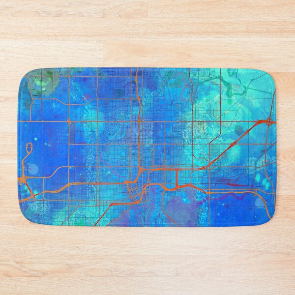 Item preview, Tampa Florida Street Map Blue Lagoon designed and sold by IvonDesign.