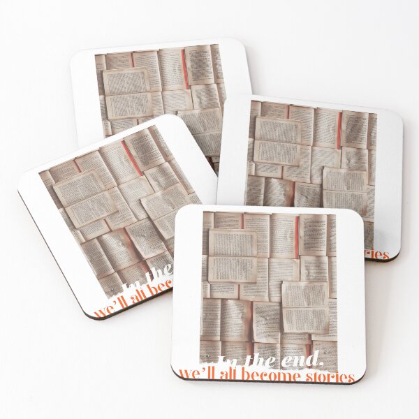 Item preview, We All Become Stories Book Quote designed and sold by RareLoot19.