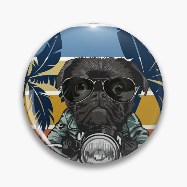 Item preview, Retro Pug Sunset designed and sold by nicolebg.
