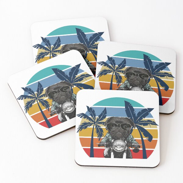 Item preview, Retro Pug Sunset designed and sold by nicolebg.