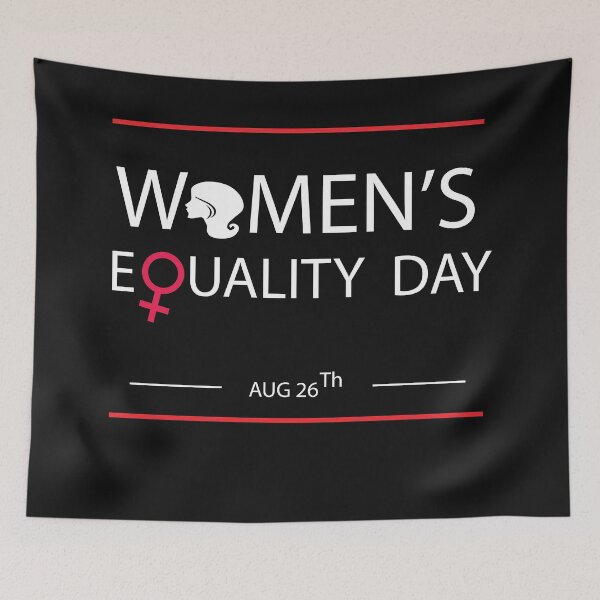 Item preview, women's equality day tshirt designed and sold by scriptscode.
