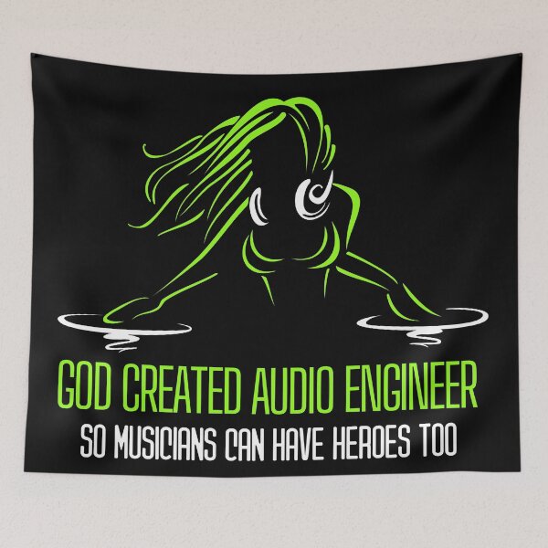 Item preview, Audio technician saying Cool Dj Musician quote designed and sold by OneTimeEngineer.
