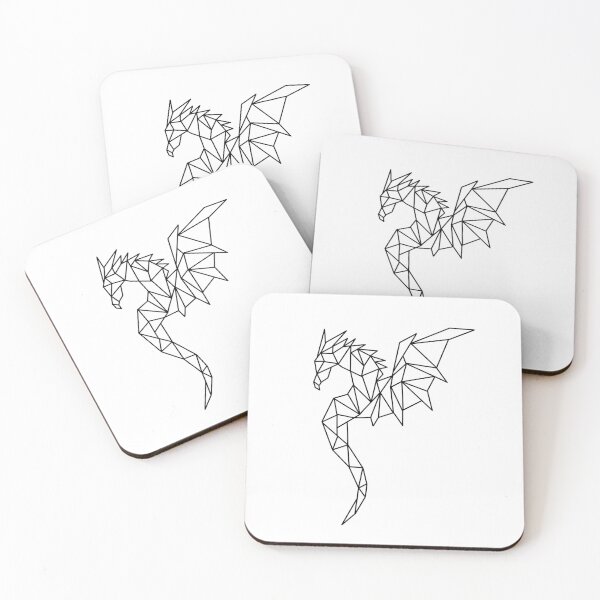 Item preview, Geometric dragon designed and sold by The-Fancy-Space.